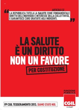 Diritto alla salute: no all’austerità, si rispetti la Costituzione